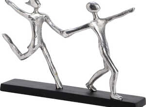 Statuette couple en métal
