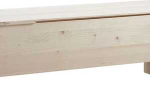 Coffre de rangement en bois brut Coffre de rangement en bois brut