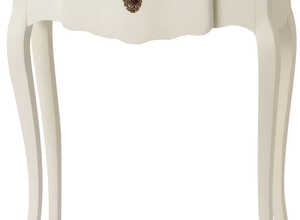 Petite console blanche Celestine  en bois MDF