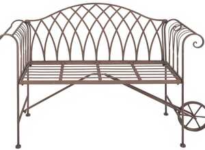 Banc de jardin brouette en métal Banc de jardin brouette en métal
