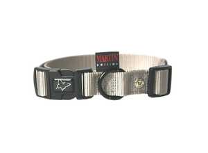 Collier chien réglable 22mm / 45-65cm gris
