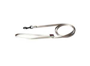 Laisse chien nylon 10 mm / 120 cm grise