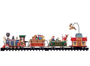 Train de Noël 114 x 65.5 x 12.5 cm