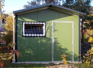 Abri jardin métal Chatel - de 8.65 m² - 3 x 3 x 2.51 m