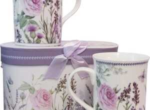 Coffret cadeau 2 mugs Lavande Coffret cadeau 2 mugs Lavande