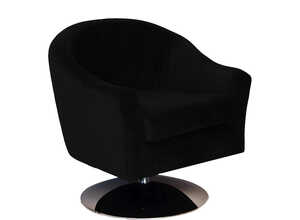 Fauteuil tissu design 'Fab' - Noir Fauteuil tissu design 'Fab' - Noir