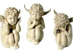 Set statuettes anges (Lot de 3)