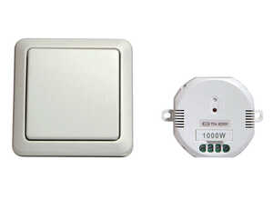 Interrupteur mural sans fil + module ON/OFF - 1000 W Interrupteur mural sans fil + module ON/OFF - 1000 W