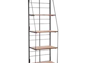 Etagère en métal et bois pliante Etagère en métal et bois pliante