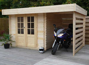 Abri jardin Langres - 10.60 m² - 3.83 x 2.76 x 2,38 m - 28 mm Abri jardin Langres - 10.60 m² - 3.83 x 2.76 x 2,38 m - 28 mm