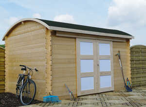 Abri jardin Bonneville - 12.59 m² - 3.92 x 3.21 m - 28 mm
