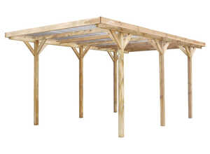 Carport voiture Max- 15.72 m² - 3.05 x 5.17 x 2.34 m - Poteau 9x 9 cm Carport voiture Max- 15.72 m² - 3.05 x 5.17 x 2.34 m - Poteau 9x 9 cm