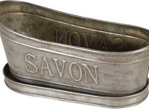 Porte savon baignoire zinc