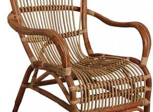 Fauteuil en rotin antique Leon Fauteuil en rotin antique Leon