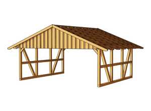 Carport voiture - 41.04 m² - 6.84 x 6.00 x 3.52 m Carport voiture - 41.04 m² - 6.84 x 6.00 x 3.52 m