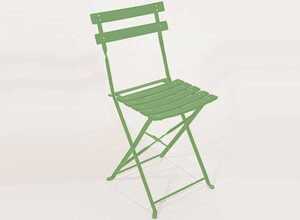 Chaise jardin pliante Bistrot - Anis - Lot de 4