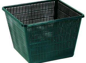 Panier carré en plastique - 28x28x18 cm