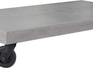 Table basse en béton avec roulettes Hermitage