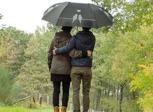 Parapluie Duo avec silhouettes d'oiseaux