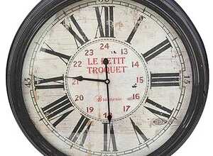 Horloge bistrot Le petit troquet 62cm