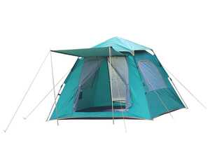 Tente de camping pop-up 3-4 personnes vert turquoise Tente de camping pop-up 3-4 personnes vert turquoise