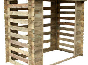 Abri bûches en bois Varsovie 3 stères - CÉMONJARDIN Abri bûches en bois Varsovie 3 stères - CÉMONJARDIN