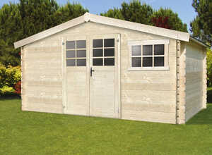 Abri de jardin - 12.54 m² - 4.13 x 3.05 x 2.18 m - 34 mm. Abri de jardin - 12.54 m² - 4.13 x 3.05 x 2.18 m - 34 mm.