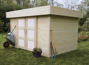 Abri jardin bois Stockholm - 11.27 m² - 4.02 x 2.8 x 2.19 m - 28 mm Abri jardin bois Stockholm - 11.27 m² - 4.02 x 2.8 x 2.19 m - 28 mm