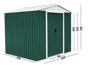 ABRI DE JARDIN METAL ROSAS - 4,07 M² ABRI DE JARDIN METAL ROSAS - 4,07 M²