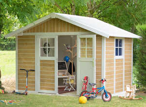 Abri jardin Deco 7.5 Sherwood - 7.5m² - 3.15 x 2.39 x 1.88 m - 26 mm Abri jardin Deco 7.5 Sherwood - 7.5m² - 3.15 x 2.39 x 1.88 m - 26 mm