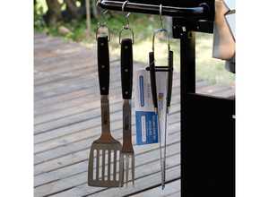 Accessoires barbecue Barbuc 1 - 3 pièces - Argent/Noir Accessoires barbecue Barbuc 1 - 3 pièces - Argent/Noir