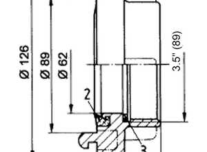 Accouplement Storz B filetage femelle 3,5 pouces 75mm raccord pompier - WILTEC Accouplement Storz B filetage femelle 3,5 pouces 75mm raccord pompier - WILTEC
