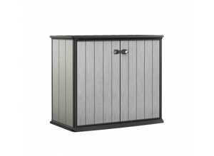 Armoire basse en résine OAKLAND BROSSIUM 1000 L - KETER