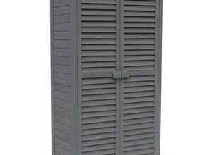 Armoire de jardin "Space" - 87 x 46.5 x 160 cm - Anthracite - HABITAT ET JARDIN Armoire de jardin "Space" - 87 x 46.5 x 160 cm - Anthracite - HABITAT ET JARDIN