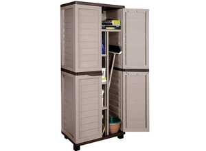 Armoire jardin Baltimore - 75 x 50 x 180 cm - Moka Armoire jardin Baltimore - 75 x 50 x 180 cm - Moka