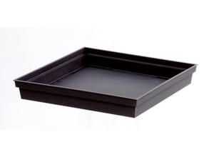 TOSCANE Soucoupe carrée gris anthracite