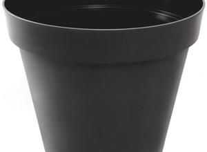 EDA Pot rond Toscane ?25cm - Contenance 6L - Gris anthracite