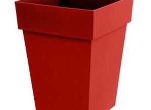 EDA Pot mi-haut carré Toscane 39cm - Contenance 51l - Rouge rubis