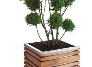 Bac à fleurs en bois carré LignZ 60 - BURGER JARDIPOLYS Bac à fleurs en bois carré LignZ 60 - BURGER JARDIPOLYS