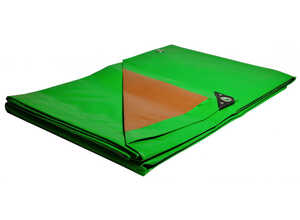 Bâche plastique 3x5 m étanche verte et marron 250g/m² - bâche de protection en polyéthylène - UNIVERS DU PRO