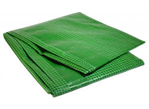 Bâche plastique 4 x 10 m armée verte 170g/m² - bâche armée renforcée 4x10 m en polyéthylène - UNIVERS DU PRO