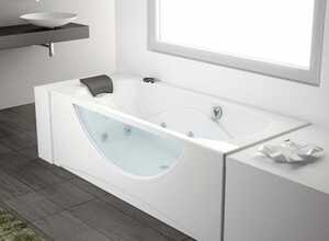 Baignoire balnéo Visio - Rectangulaire - 180 x 80 cm - Kiétude Baignoire balnéo Visio - Rectangulaire - 180 x 80 cm - Kiétude