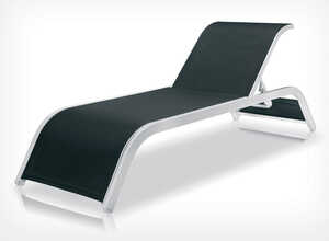 Lot de 2 bains de soleil Bridge - Coloris noir