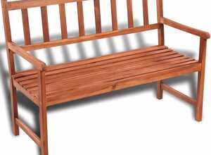 vidaXL Banc de jardin classique en bois vidaXL Banc de jardin classique en bois