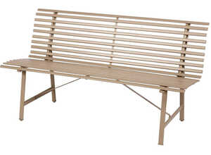 Banc de jardin en métal Tampa Taupe - Hespéride - HESPERIDE Banc de jardin en métal Tampa Taupe - Hespéride - HESPERIDE