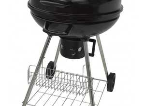 Barbecue au charbon de bois avec couvercle MILA - L 92 x l 58 x H 58 - MA MAISON MES TENDANCES