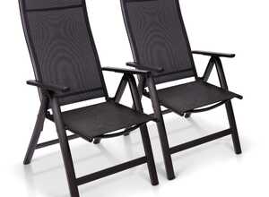Set 2 Chaises De Jardin Pliantes London