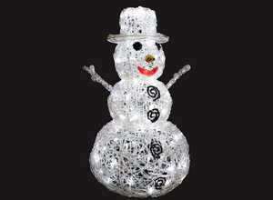 Bonhomme de neige 3D lumineux 96 LED Bonhomme de neige 3D lumineux 96 LED