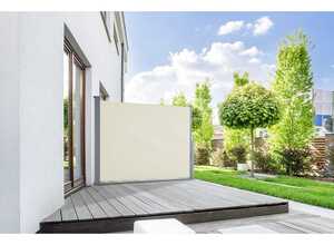 Brise vue Rétractable START - Alu Tissu Beige L300 x H160 cm - EMPASA