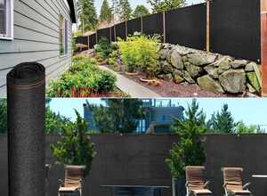Brise vue renforcé 1,5 x 10 m noir 220 gr/m² luxe pro - IDMARKET